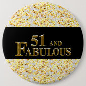 51. Geburtstag Button (Vorderseite)