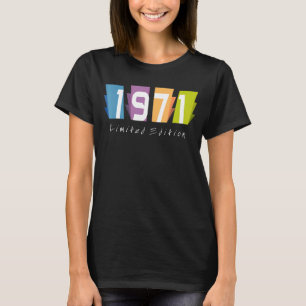 51. Geburtstag Ladys Mens 51 Jahre 1971 T-Shirt