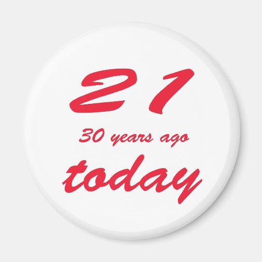 51 Geburtstag Magnet (Vorne)