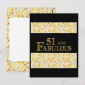 51. Geburtstag Postkarte (Vorne/Hinten)