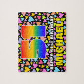 51. Geburtstag — Spaß, liebevolle Herzformen + "51 Puzzle (Vertikal)