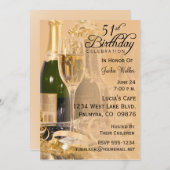 51. Geburtstags-Party Einladung (Vorne/Hinten)