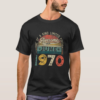 51. Geburtstagsdekorationen Juni 1970 Männer Fraue T-Shirt