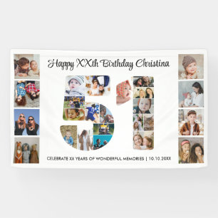 51. Geburtstagsfeier Nummer 51 Fotocollage Banner