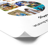 51. Geburtstagsfeier Nummer 51 Fotocollage Poster (Ecke)