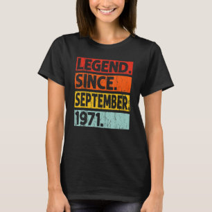 51. Geburtstagsfeier Seit September 1971 51 T-Shirt