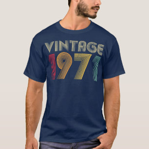 51. Geburtstagsgeschenk Klassiker 1971 Vintage Män T-Shirt