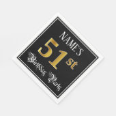 51. Geburtstagsparty - Extravagantes Drehbuch, Imi Serviette (Ecke)