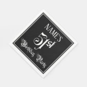 51. Geburtstagsparty — Extravagantes Script + Indi Serviette (Ecke)