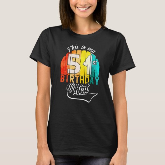 51. Geburtstagsparty T-Shirt (Vorderseite)