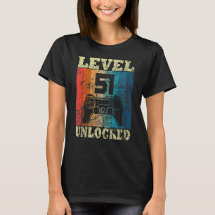 51. Geburtstagsstufe Vintag für Gamer T-Shirt