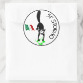 51 Gewitter , italienische Luftwaffe Runder Aufkleber (Tasche)