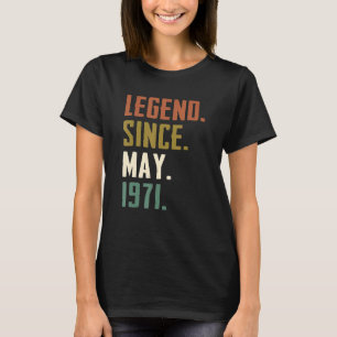 51 Jahre alte Legende seit Mai 1971 51. Geburtstag T-Shirt