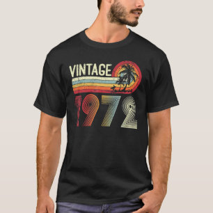 51 Jahre alte Männer Frauen Vintag 1972 Retro 51.  T-Shirt