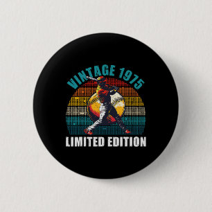 51 Jahre alter Retro-Vintage-Bysebyll-Spieler 1975 Button