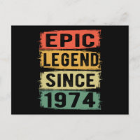 51 Jahre alter Tag 1974 Epische Legende 51. Geburt