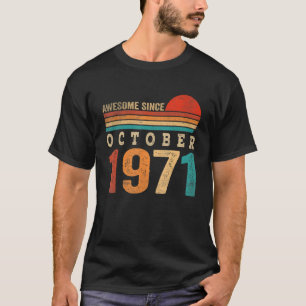 51 Jahre Phantastisch seit Oktober 1971 51. Geburt T-Shirt
