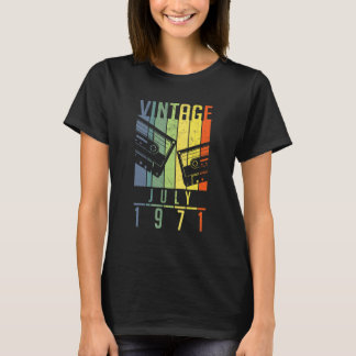 51 Jahre Vintag Juli 1971 51. Geburtstag T-Shirt