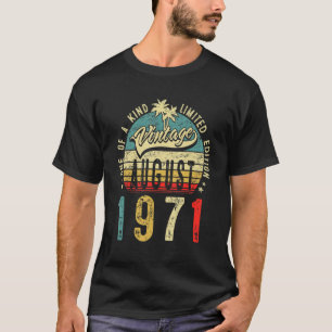 51 Jahre Vintager August 1971 51. Geburtstag Männe T-Shirt