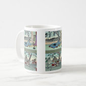 51: Kogo kein Tsubone; 52: Tomoe Gozen Ukiyoe Kaffeetasse (Vorderseite Links)