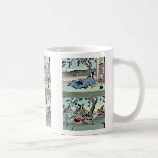51: Kogo kein Tsubone; 52: Tomoe Gozen Ukiyoe Kaffeetasse (Rechts)
