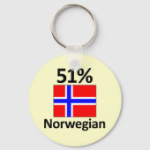 51 % Norwegisch Schlüsselanhänger (Vorderseite)