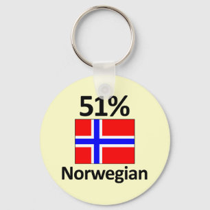 51 % Norwegisch Schlüsselanhänger