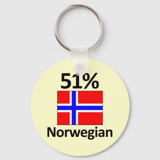 51 % Norwegisch Schlüsselanhänger (Vorderseite)