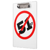 51. Staat Kein Weg Klemmbrett (Links)
