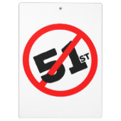 51. Staat Kein Weg Klemmbrett (Rückseite)