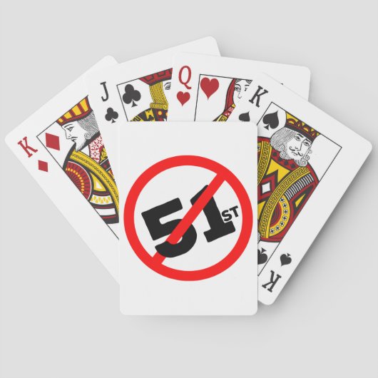 51. Staat Kein Weg Spielkarten (Rückseite)