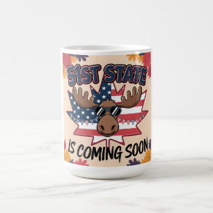 51. Staat Patriotic Elche Spaß Fall Geschenk Verwandlungstasse