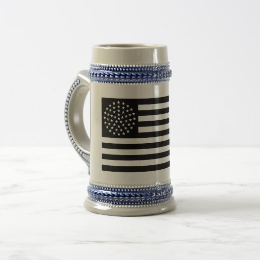 51-Sterne-US-Flagge Bierglas (Vorderseite Links)