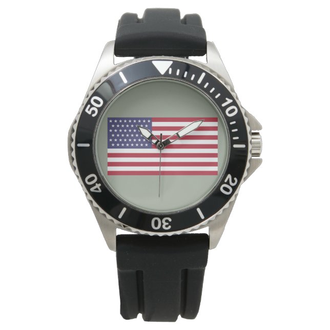 51 Sternenflagge der USA (USA) Armbanduhr (Vorderseite)