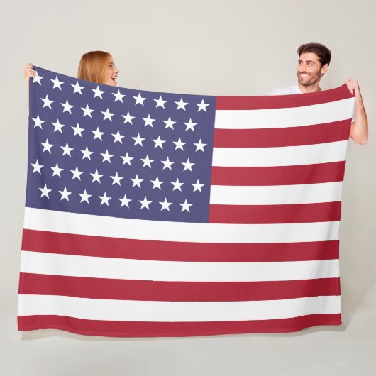 51 Sternenflagge der USA (USA) Fleecedecke (Beispiel)