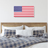 51 Sternenflagge der USA (USA) Leinwanddruck (Insitu (Schlafzimmer))
