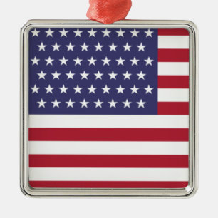 51 Sternenflagge der USA (USA) Ornament Aus Metall