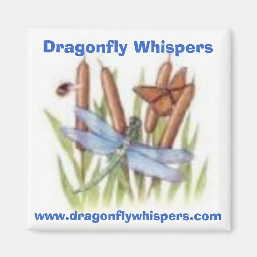 520116453, Dragonfly Whispers, www.dragonflywhi... Magnet (Vorne)