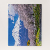 [520] Mt.Fuji – Morning Light on the Cherry Path Puzzle (Vertikal)