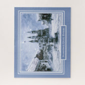 520 Stücke Braunschweiger Kirche Winterschnee Puzzle (Vertikal)