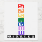 525.600 Minuten Weinetikett (Einzelnes Label)