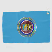 525 Brigade des Militärgeheimdienstes Golfhandtuch (Horizontal)