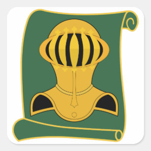 525. Militärpolizei - Bataillon VIGILANT WARRIOR Quadratischer Aufkleber