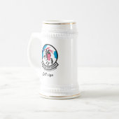 526th Kundenspezifisches Zeichen BierStein w/call Bierglas (Vorderseite Links)