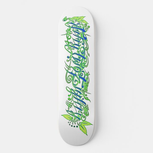 5280 script in green and blue skateboard (Vorderseite)