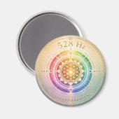 528 Hz Solfeggio-Frequenz-Magnet Magnet (Vorderseite/Rückseite)