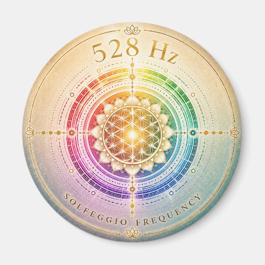 528 Hz Solfeggio-Frequenz-Magnet Magnet (Vorne)