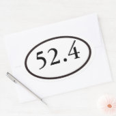 52.4 OVALER AUFKLEBER (Umschlag)