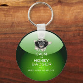 [52] Behalt Ruhe oder Honey Badger... Schlüsselanhänger (Vorderseite)