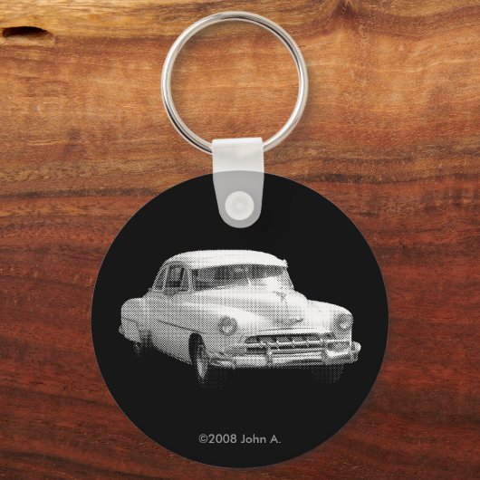 "52 Chevy Deluxe Mono Schlüsselanhänger (Vorderseite)